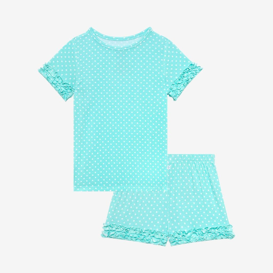 Lyla Ruffled Short Sleeve Ruffled Short Pajamas