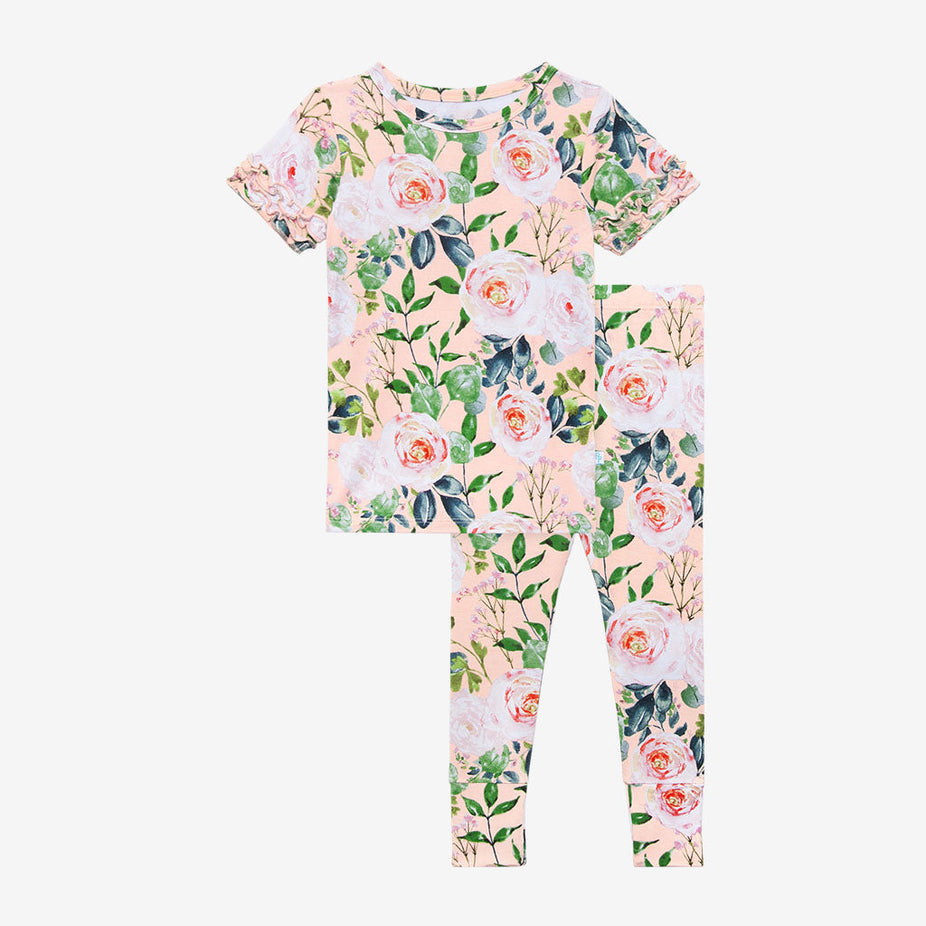Harper Ruffled Short Sleeve Pajamas