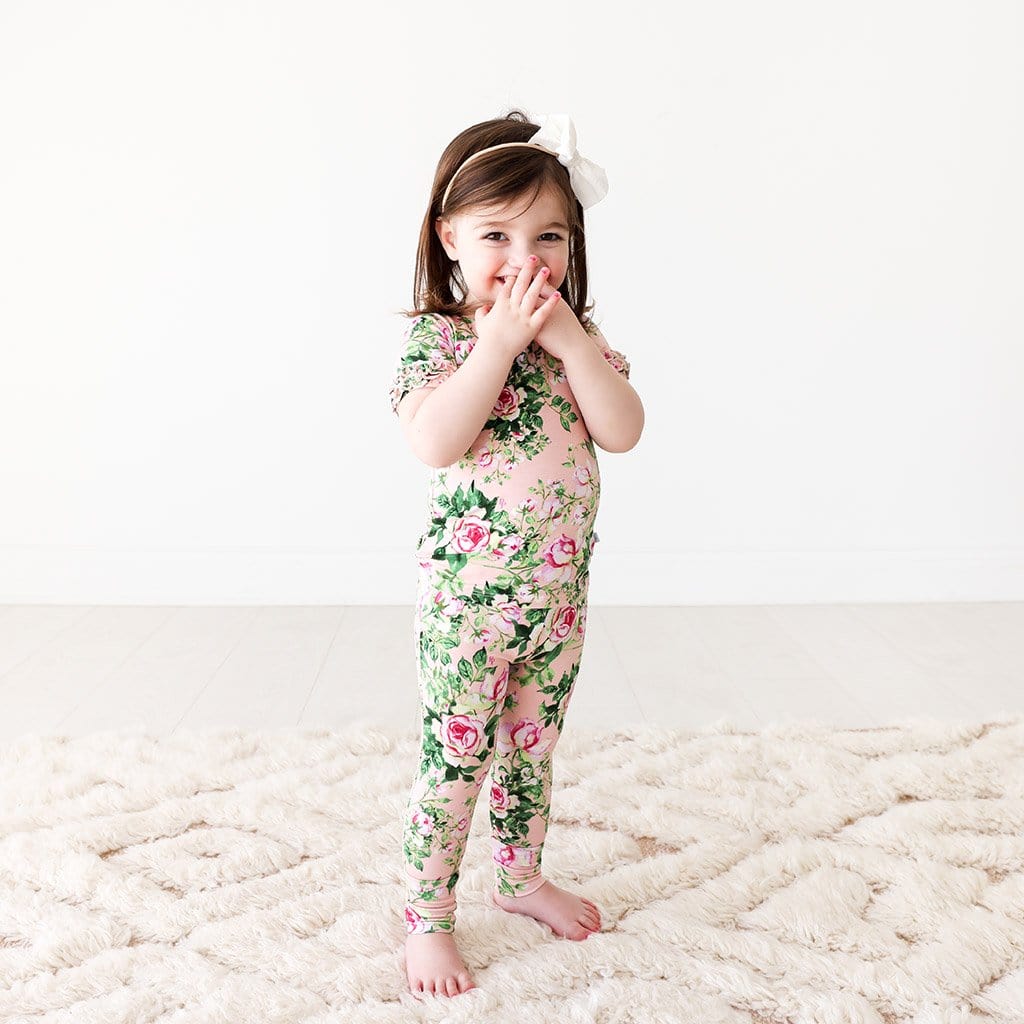 Renia Ruffled Short Sleeve Pajamas