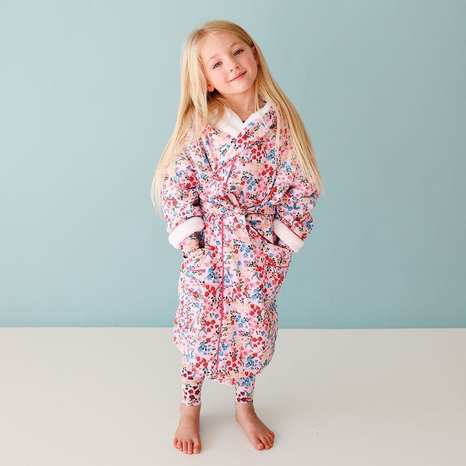 Aldona Kids' Long Sleeve Plush Robe