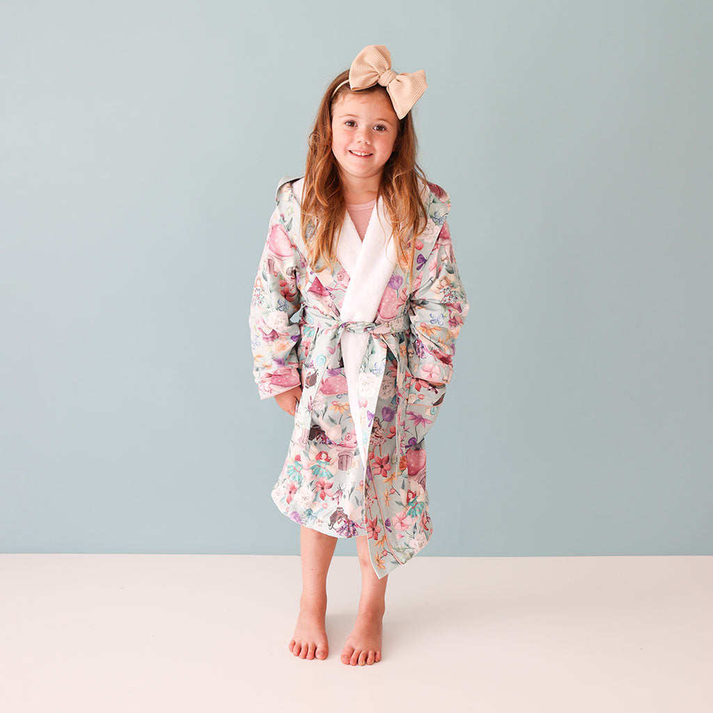 Faye Kids' Long Sleeve Plush Robe