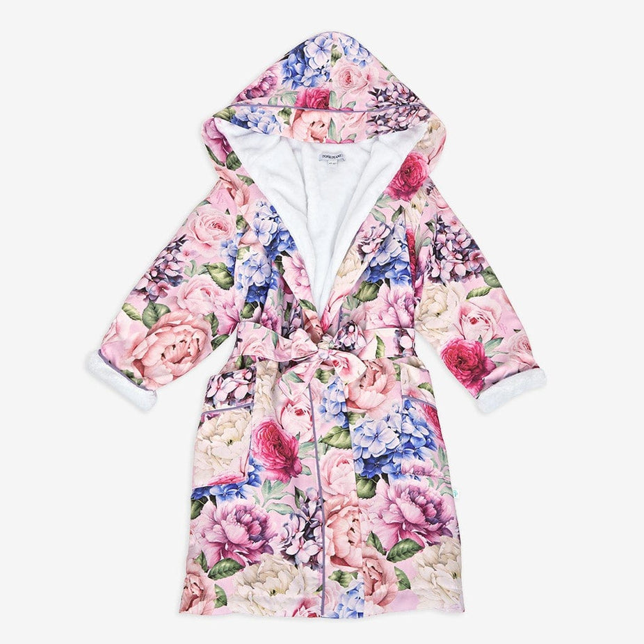 Georgette Kids' Long Sleeve Plush Robe