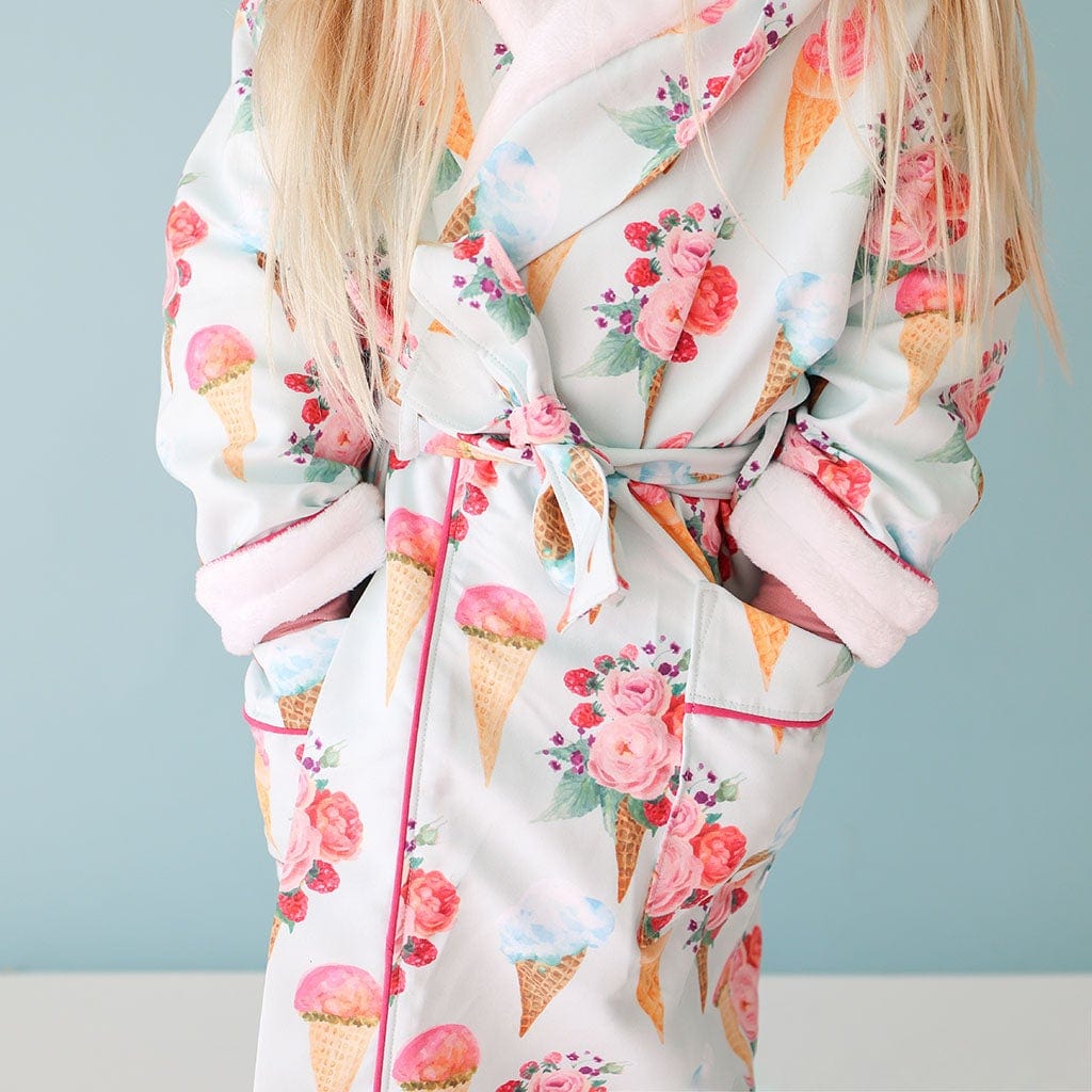 Sophia Kids' Long Sleeve Plush Robe