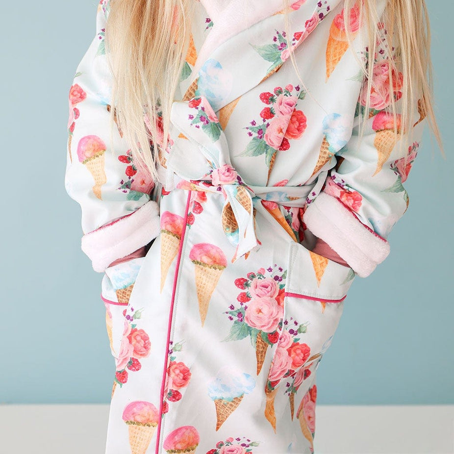 Sophia Kids' Long Sleeve Plush Robe
