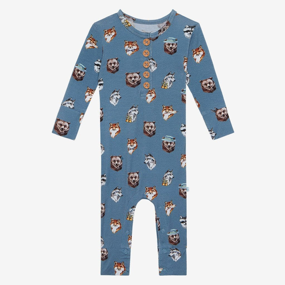 Scout Long Sleeve Henley Romper