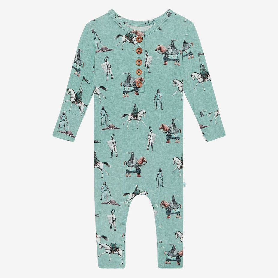 Wallace Long Sleeve Henley Romper