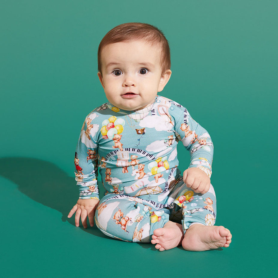 FAO Schwarz® Teddy Bears Long Sleeve Romper