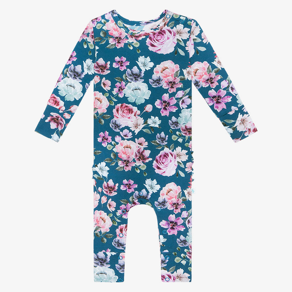 Keisha Long Sleeve Ruffled Romper