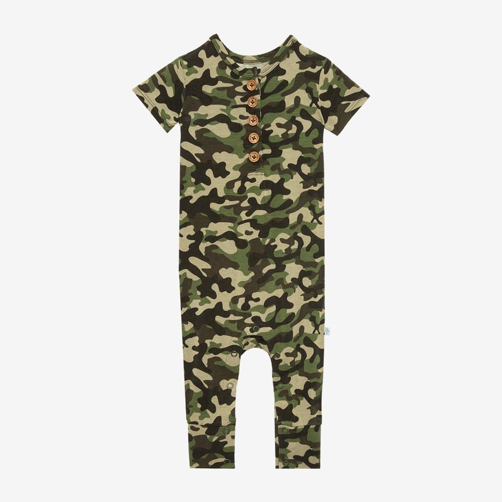 Cadet Short Sleeve Henley Romper
