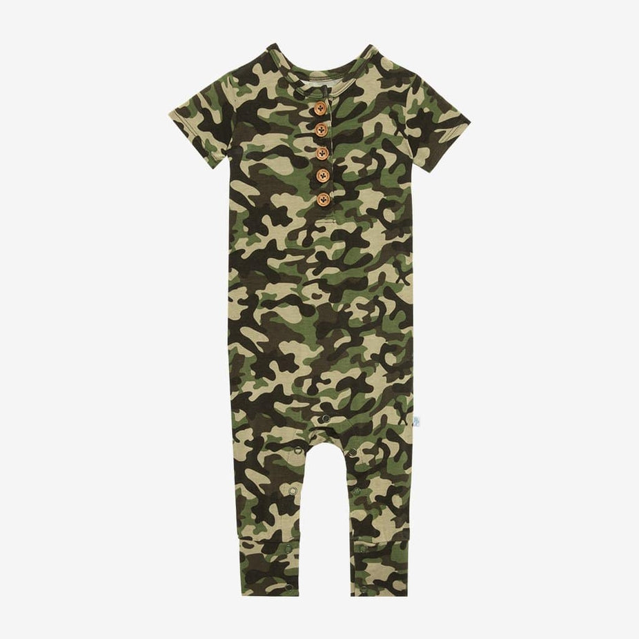 Cadet Short Sleeve Henley Romper