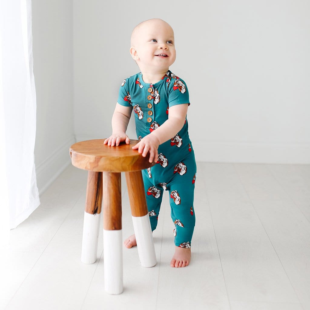 Jax Short Sleeve Henley Romper