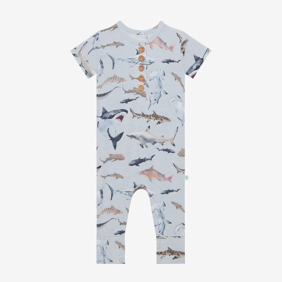 Maverick Short Sleeve Henley Romper