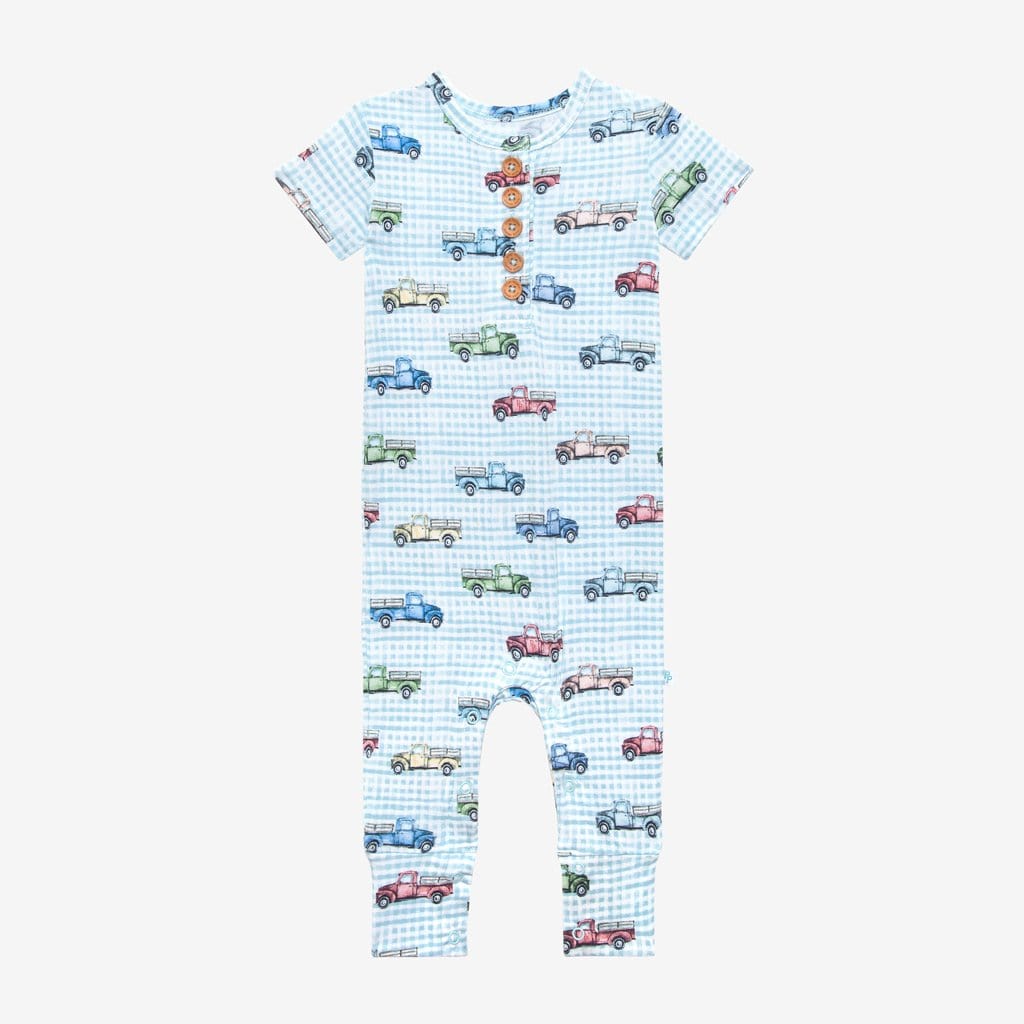 Redford Short Sleeve Henley Romper