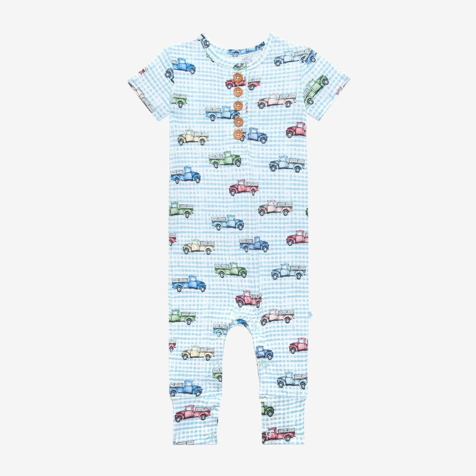 Redford Short Sleeve Henley Romper