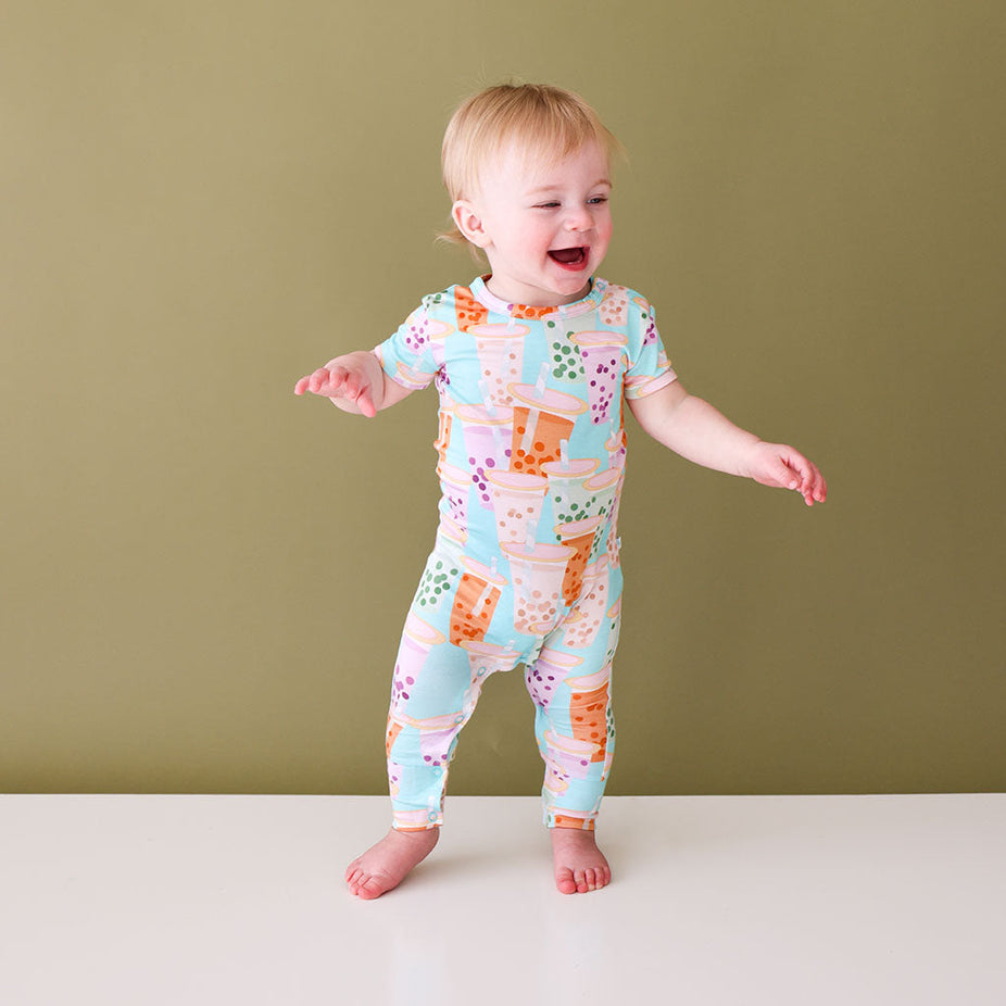 Boba Time Short Sleeve Romper
