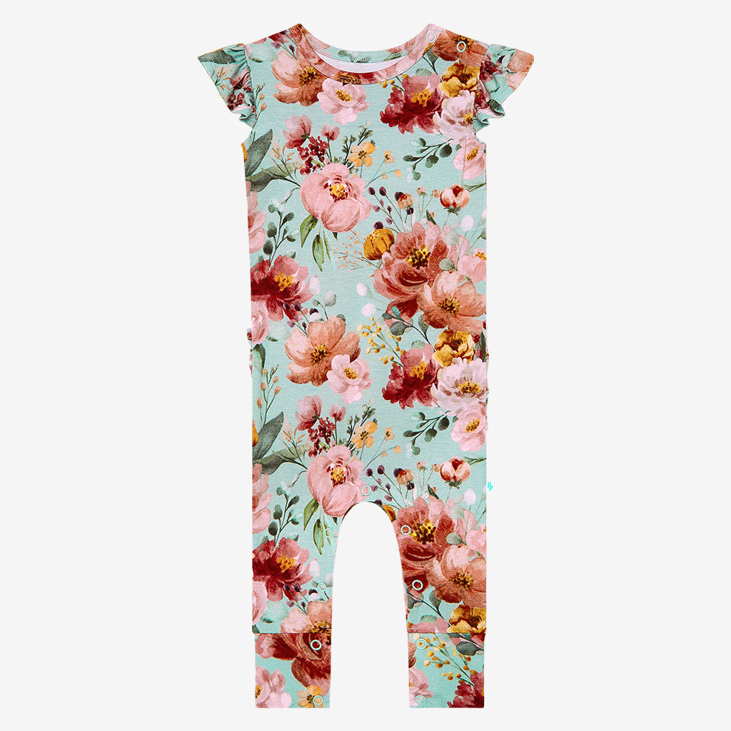 Cheyenne Ruffled Cap Sleeve Romper