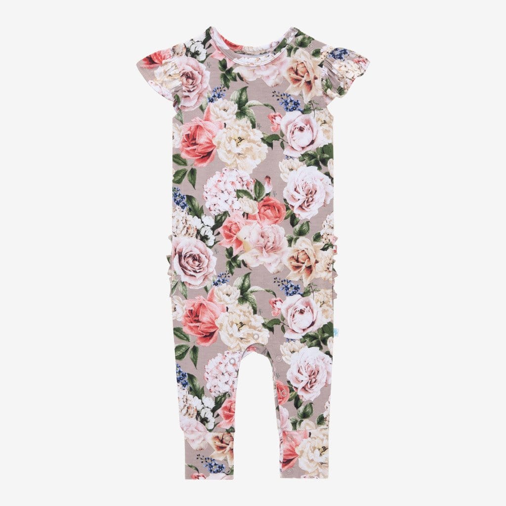 Cassie Ruffled Cap Sleeve Romper