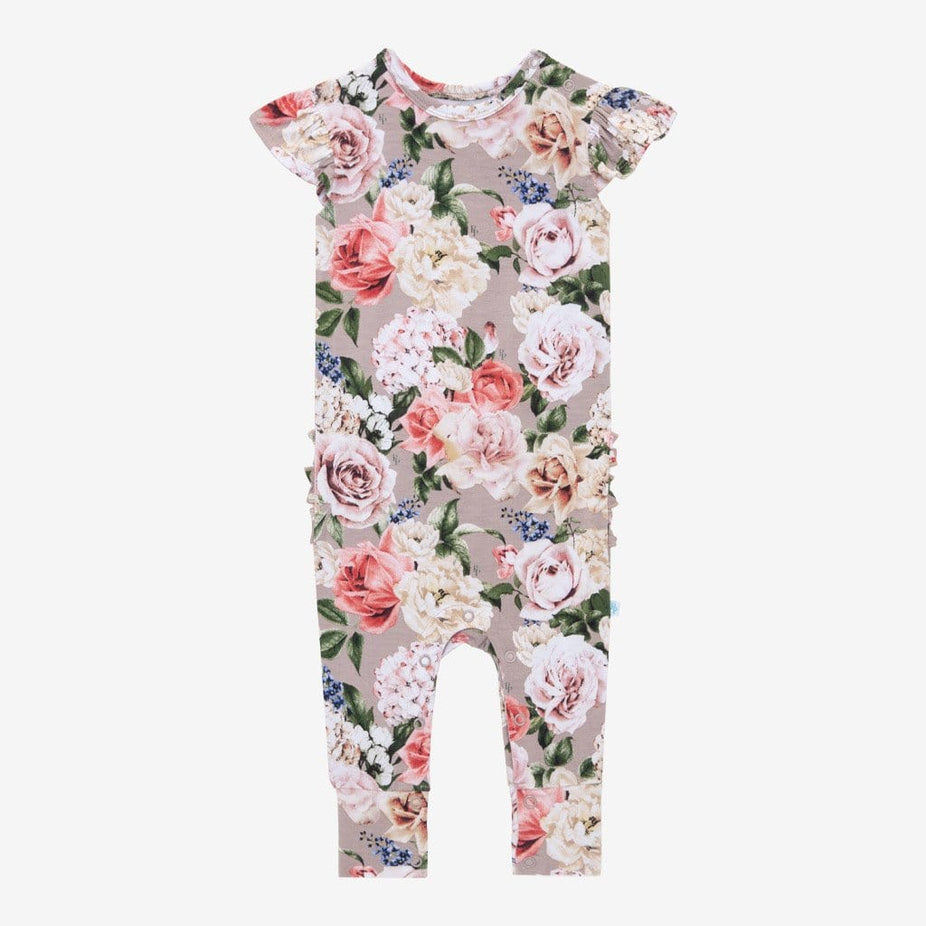 Cassie Ruffled Cap Sleeve Romper