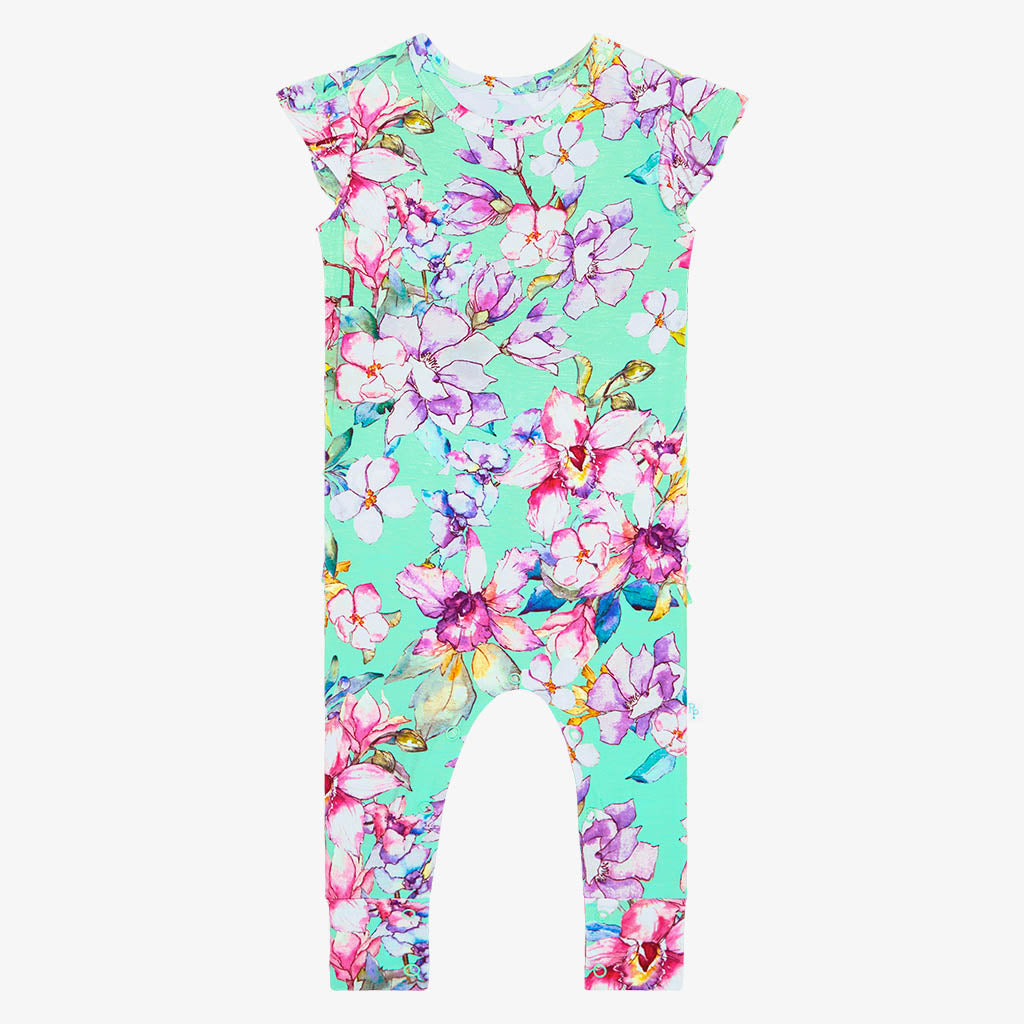 Diedre Ruffled Cap Sleeve Romper