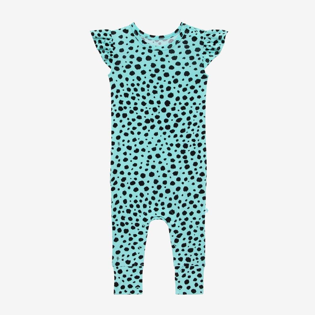 Pebbles Ruffled Cap Sleeve Romper