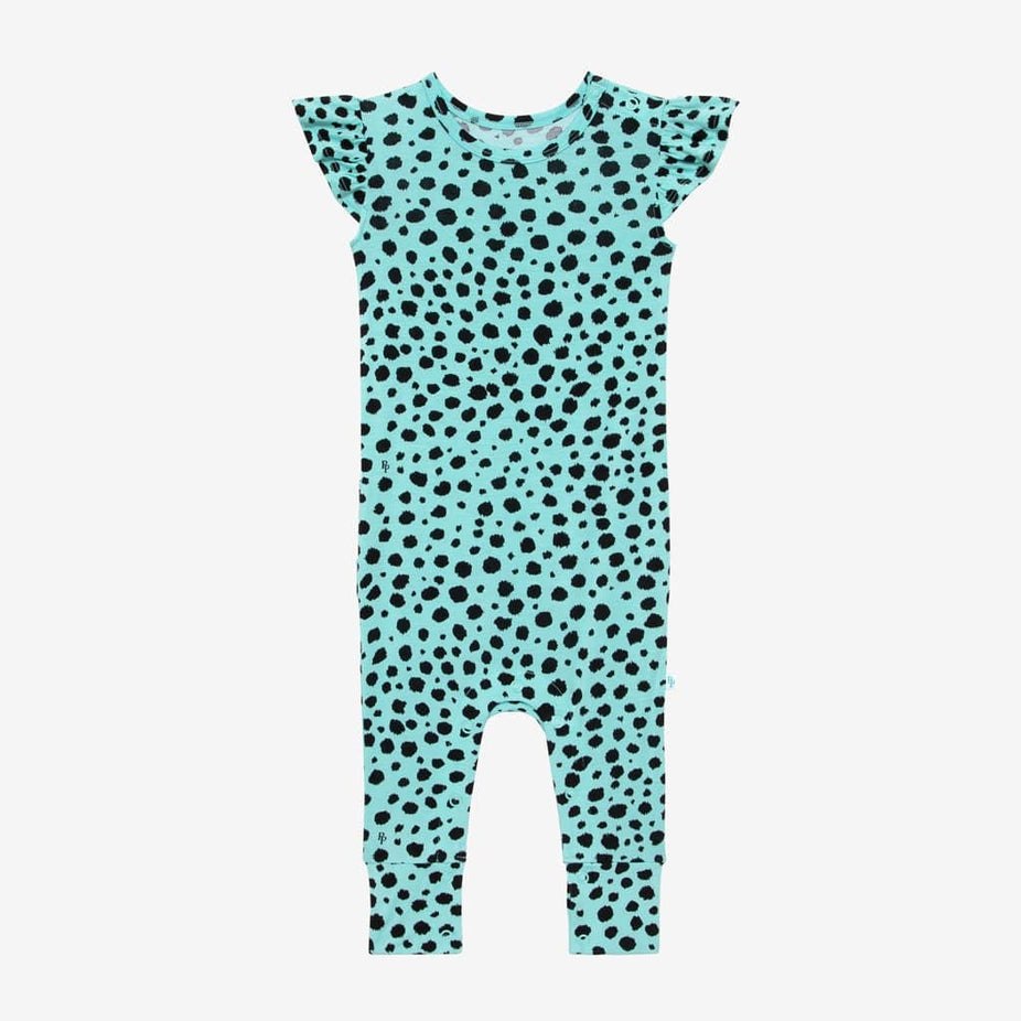 Pebbles Ruffled Cap Sleeve Romper