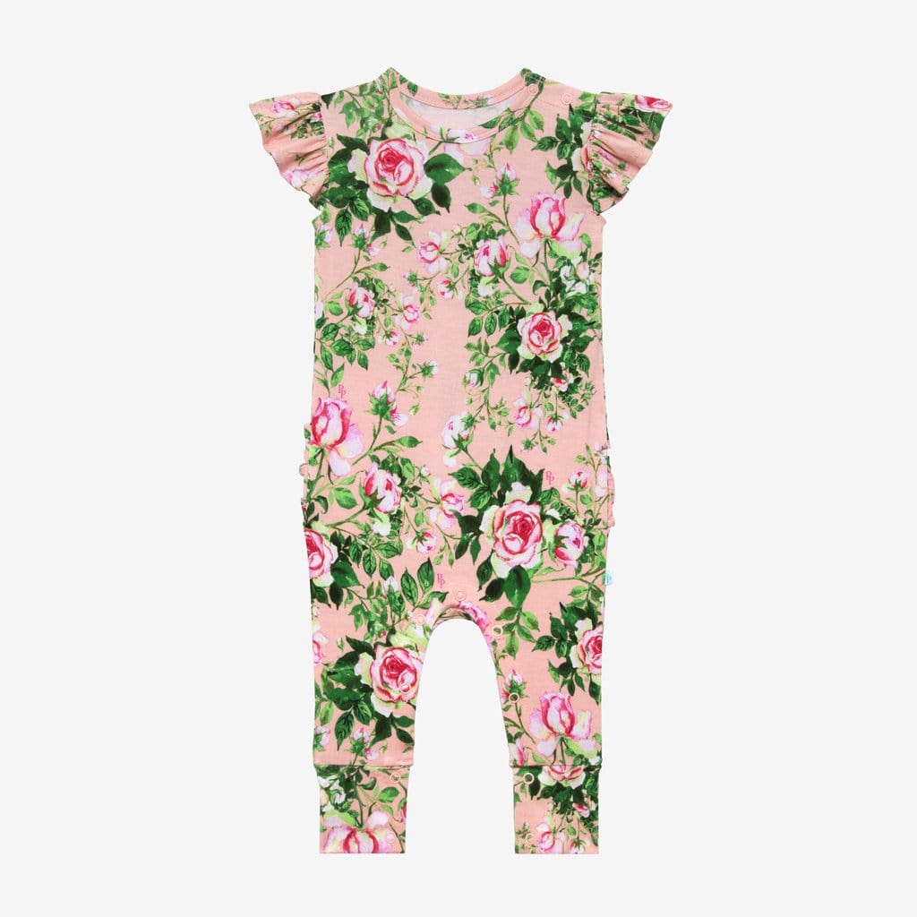 Renia Ruffled Cap Sleeve Romper