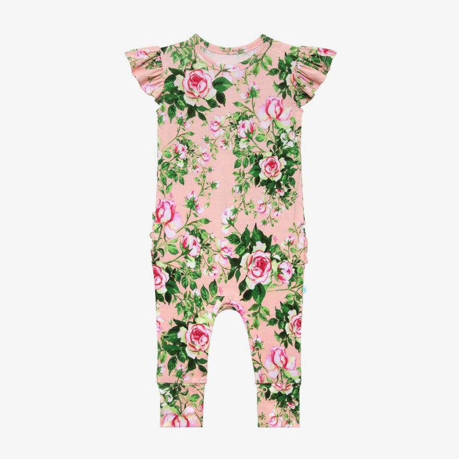 Renia Ruffled Cap Sleeve Romper