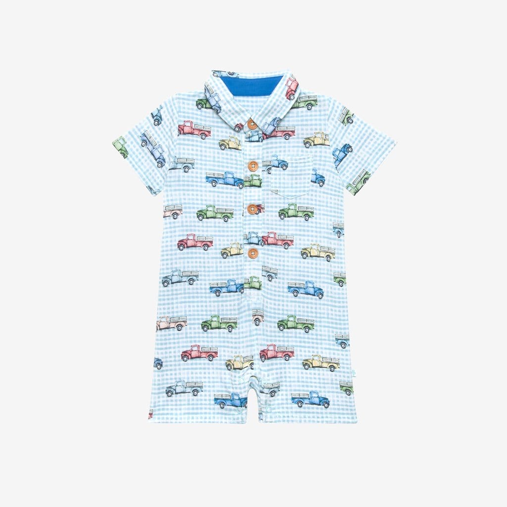 Redford Short Sleeve Collared Henley Shortall