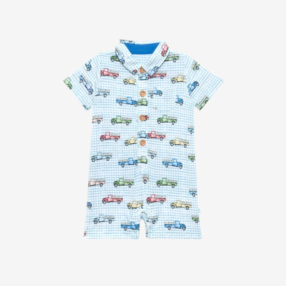 Redford Short Sleeve Collared Henley Shortall