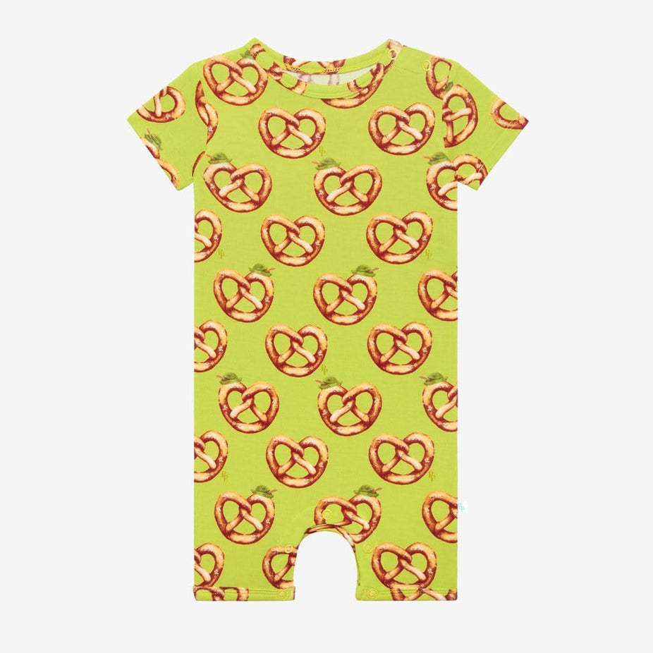Pretzel Short Sleeve Short Romper