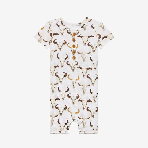 Austin Short Sleeve Henley Short Romper