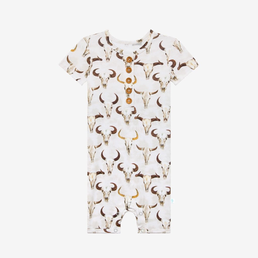 Austin Short Sleeve Henley Short Romper
