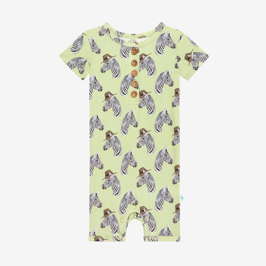 Dante Short Sleeve Henley Short Romper