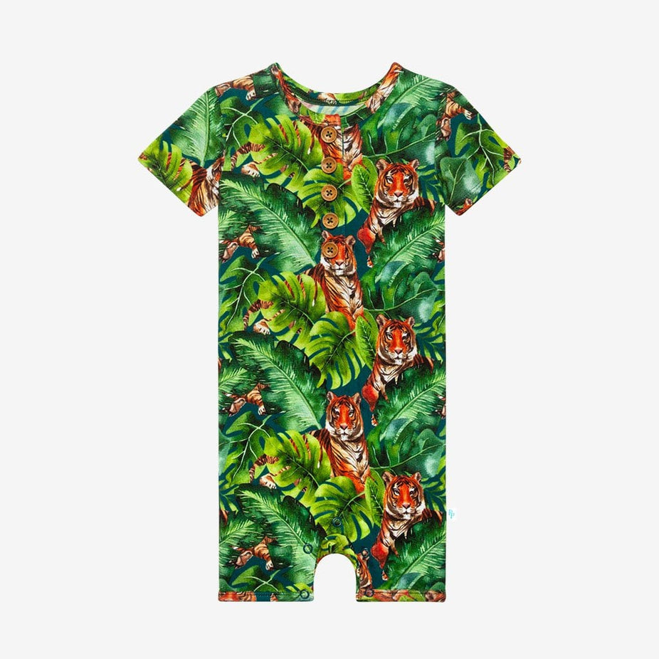 Ranger Short Sleeve Henley Short Romper