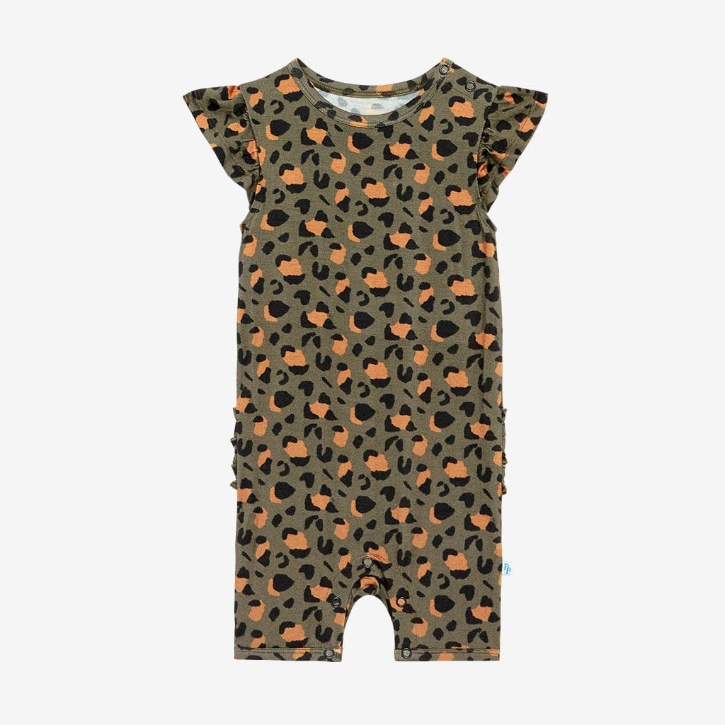 Eli Ruffled Cap Sleeve Short Romper