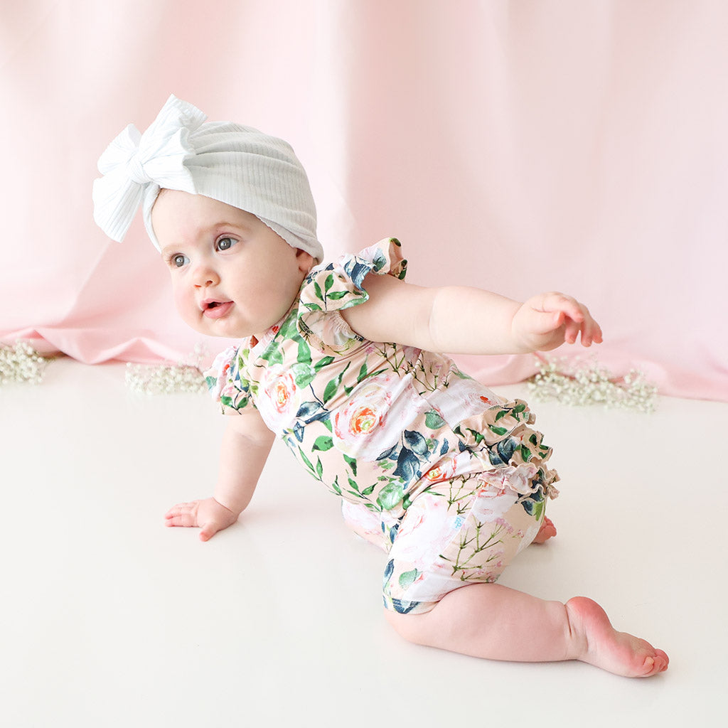 Harper Ruffled Cap Sleeve Short Romper
