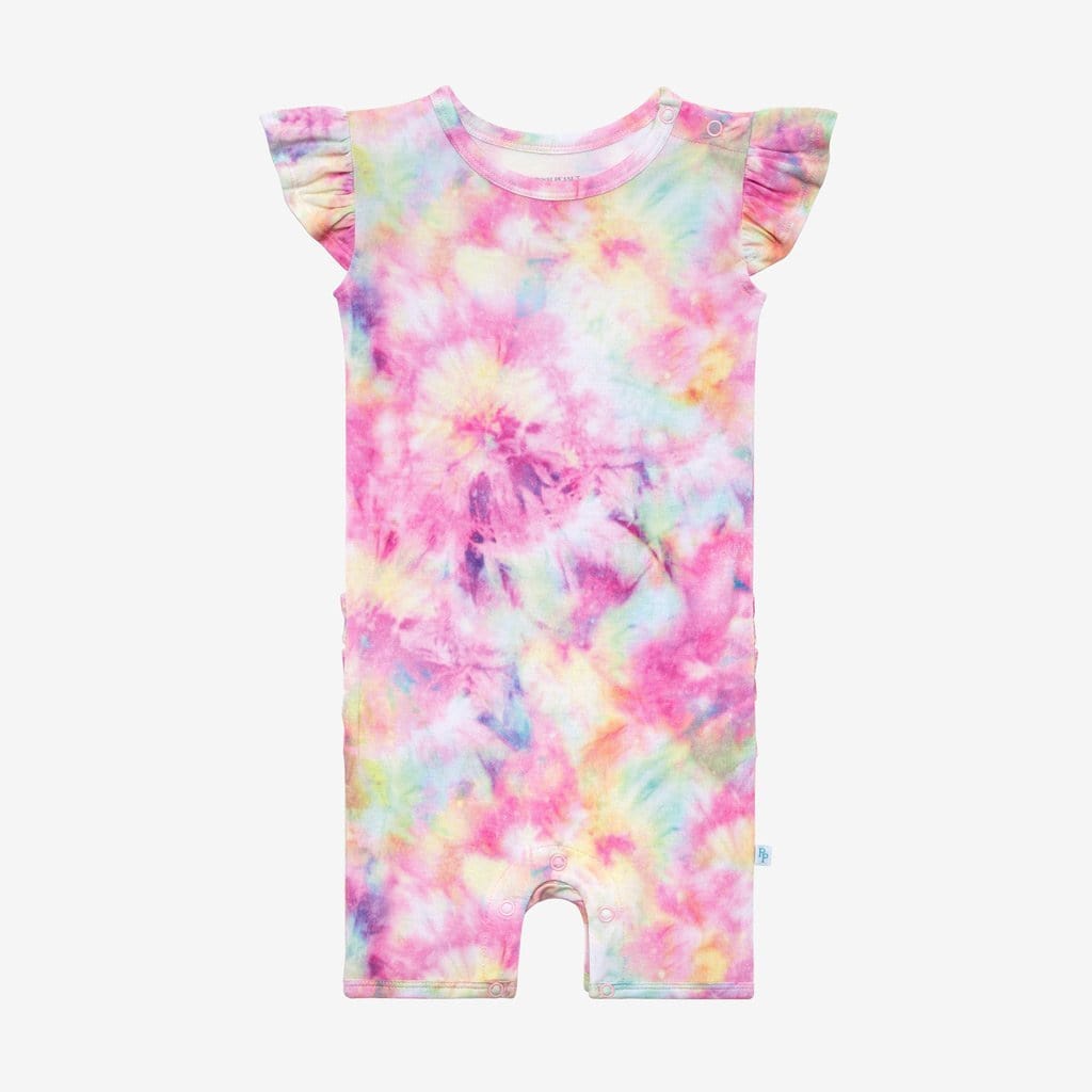 Joplin Ruffled Cap Sleeve Short Romper