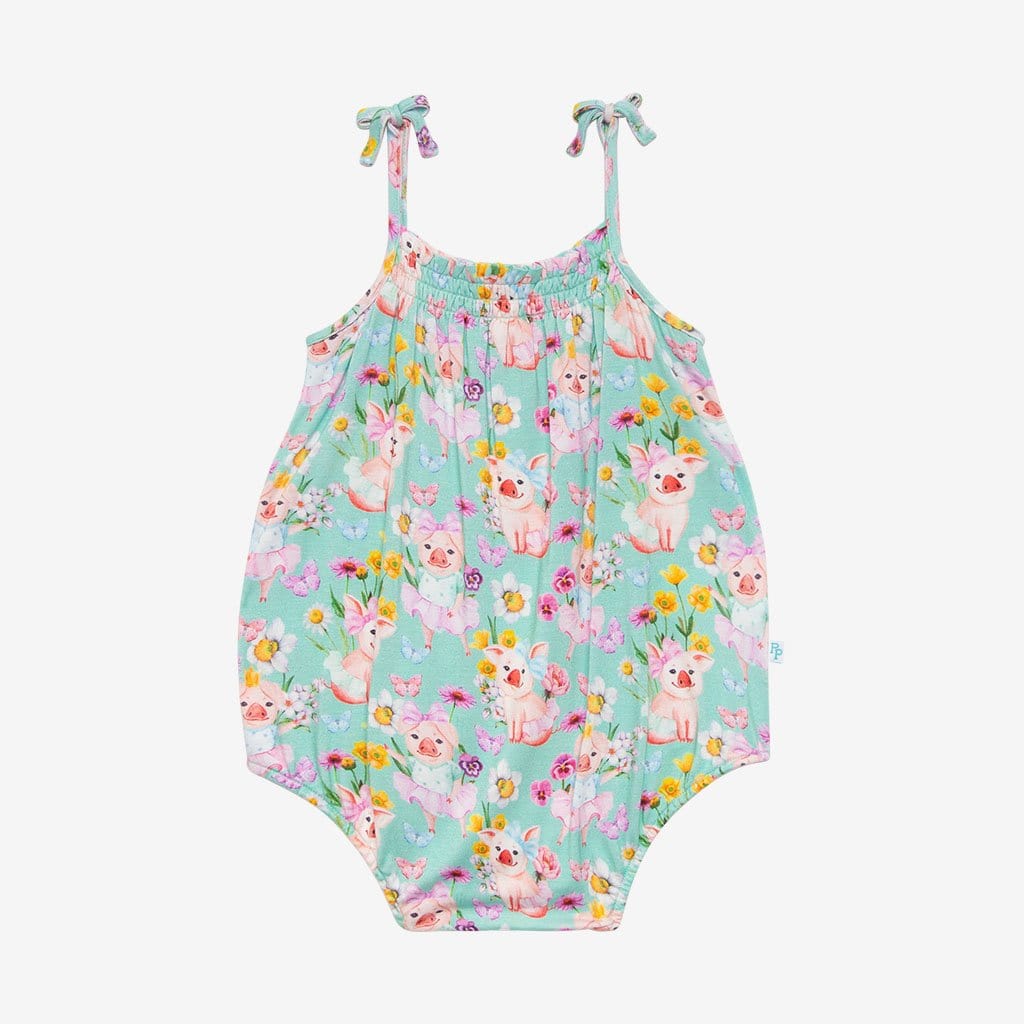 Missy Sleeveless Bubble Romper with floral print