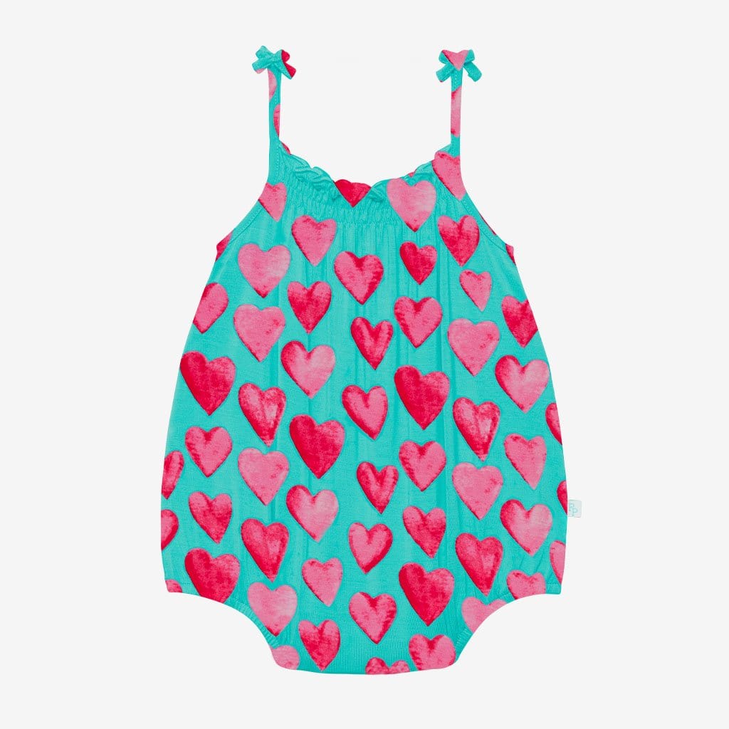 Queen of Hearts Sleeveless Bubble Romper