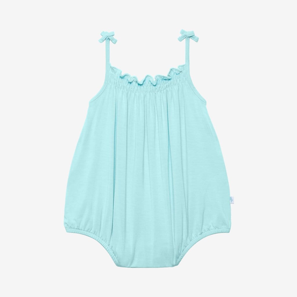 Robins Egg Sleeveless Bubble Romper
