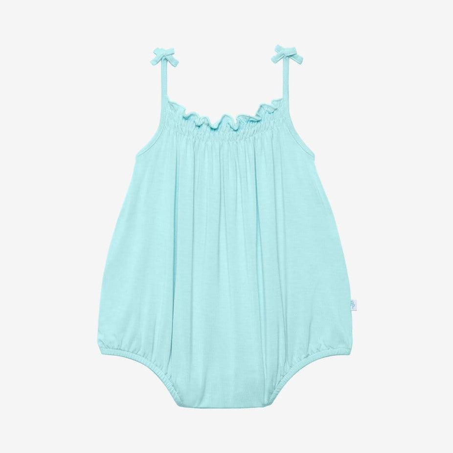 Robins Egg Sleeveless Bubble Romper