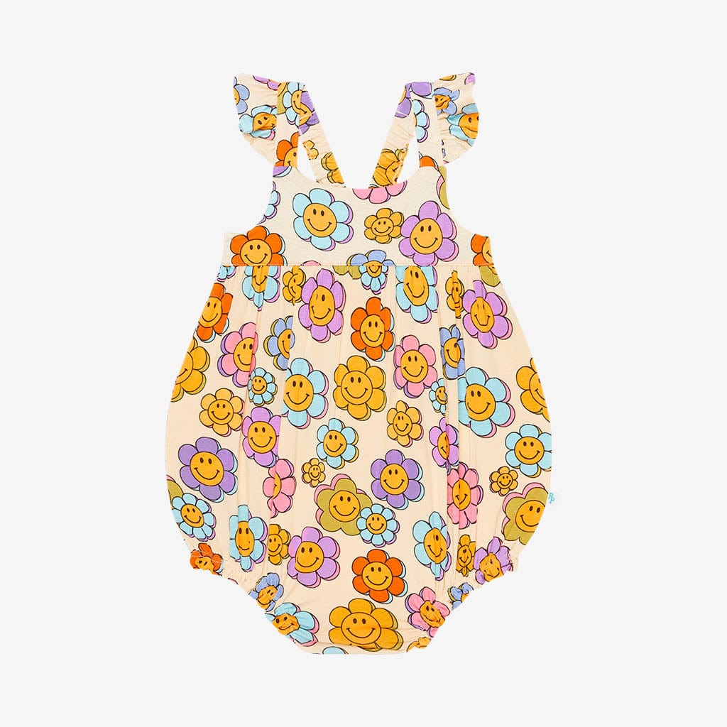 Flower Power Ruffled Bubble Romper