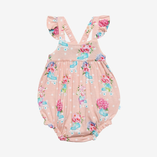 Jenny Ruffled Cap Sleeve Bubble Romper in floral print