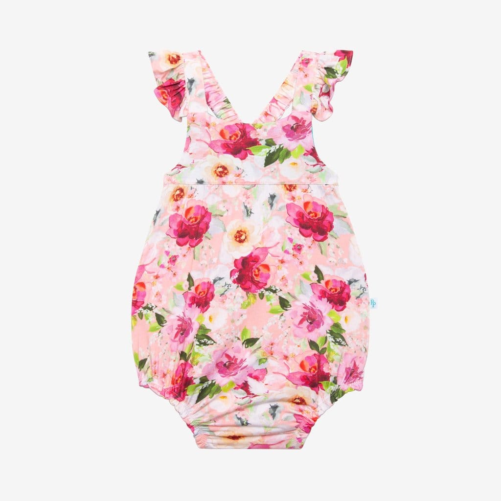 Marlene Ruffled Cap Sleeve Bubble Romper in floral print