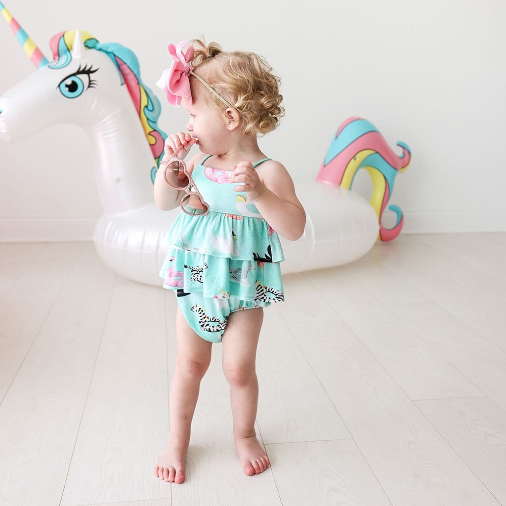 Lenny Ruffled Bubble Romper