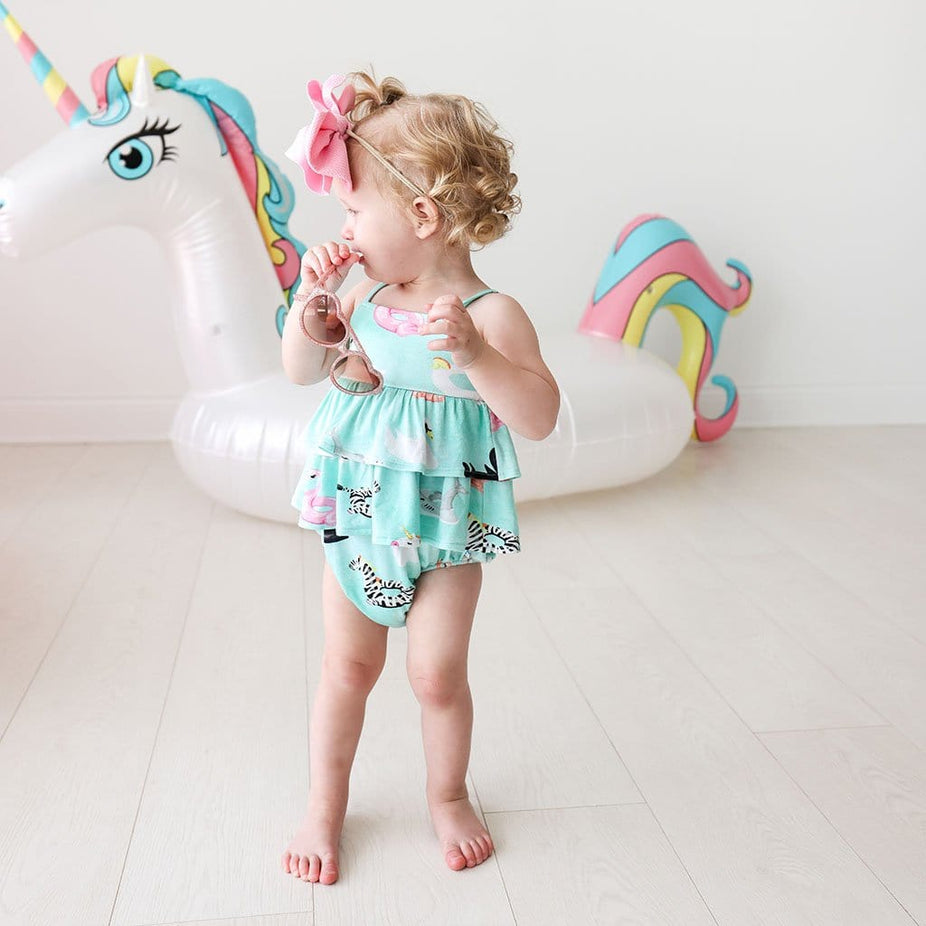 Lenny Ruffled Bubble Romper