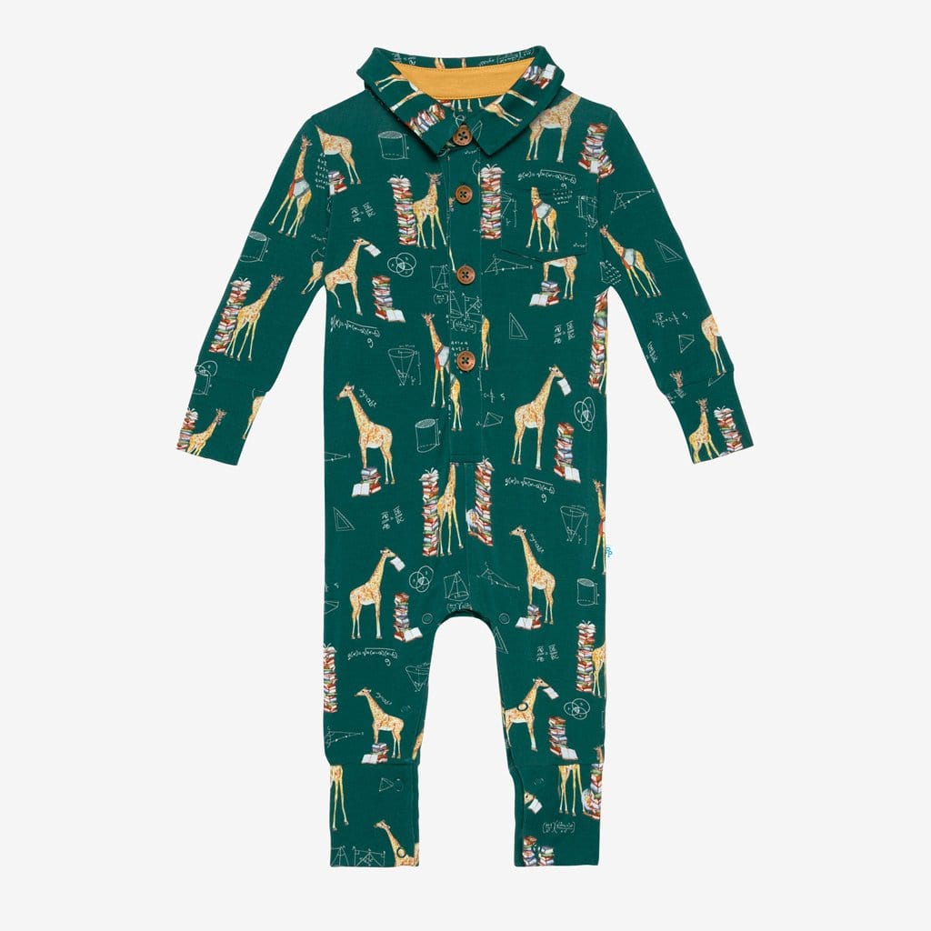 Stanley Long Sleeve Collared Henley Romper