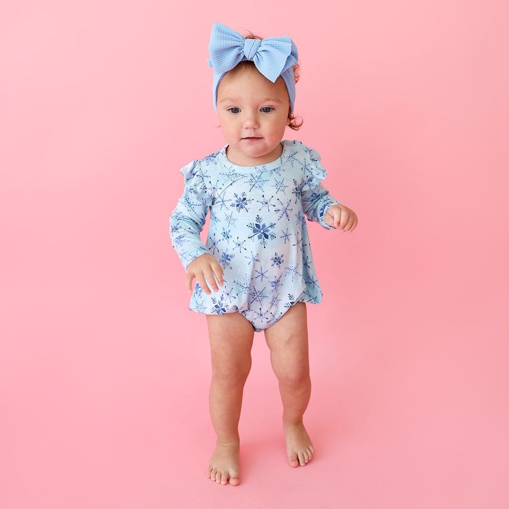Alaska Ruffled Long Sleeve Bubble Romper