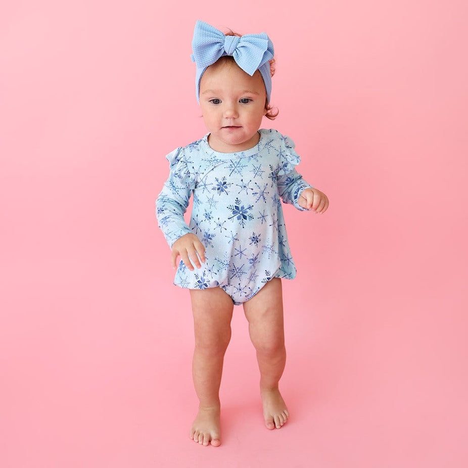 Alaska Ruffled Long Sleeve Bubble Romper