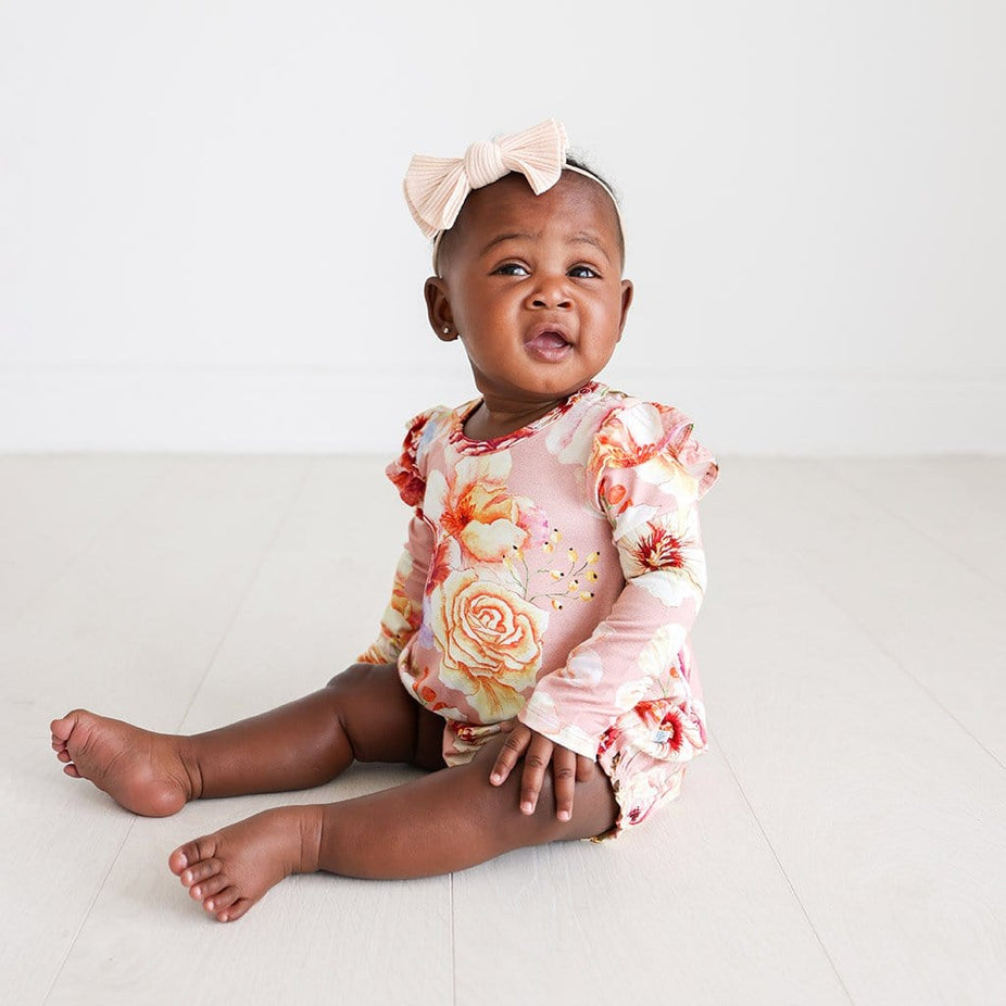 Miranda Ruffled Long Sleeve Bubble Romper